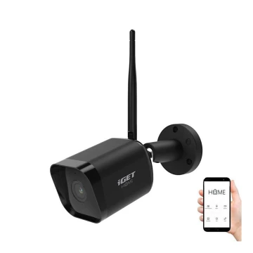 Intelligens kültéri kamera érzékelővel Full HD 1080p 12V IP65 Wi-Fi Tuya fekete