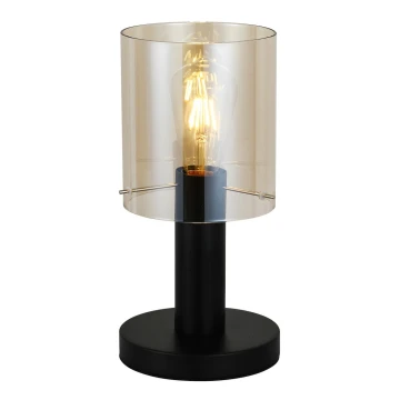 ITALUX - Asztali lámpa SARDO 1xE27/40W/230V fekete/arany