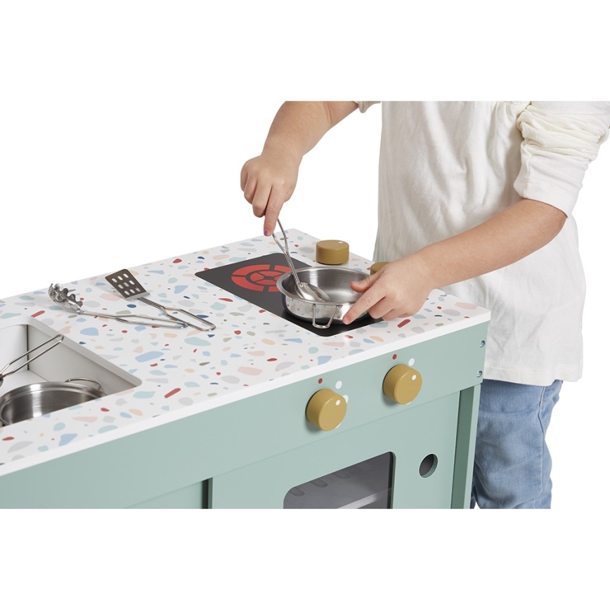 Janod - Fa konyha LOFT menta