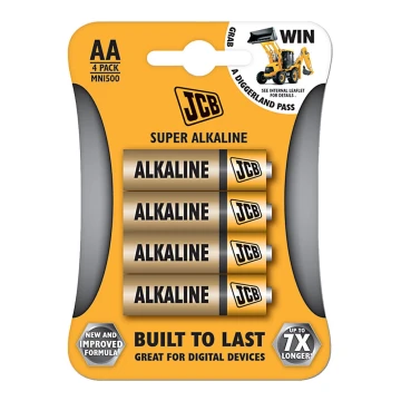 JCB-LR06-4B - 4 db Alkáli elem AA 1,5V