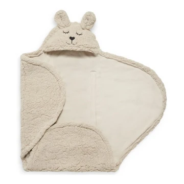 Jollein - Pelenkás takaró gyapjú Bunny 100x105 cm Nougat