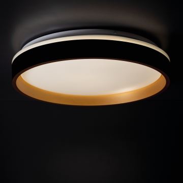 LED Mennyezeti lámpa SOLN LED/17,5W/230V átm. 38 cm fekete/arany