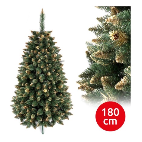 Karácsonyfa GOLD 180 cm borókafenyő