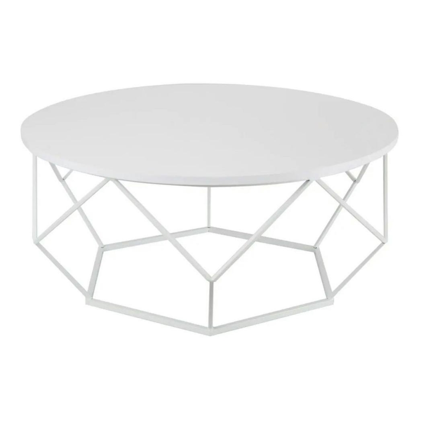 Kávésasztal DIAMOND 41,5x90 cm fehér