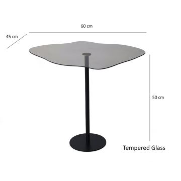 Kávésasztal DIOR 50x60 cm fekete