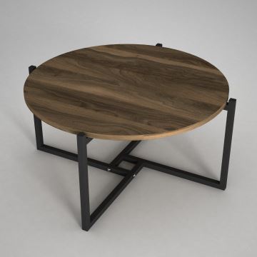 Kávésasztal NOCE 36,3x68 cm barna/fekete