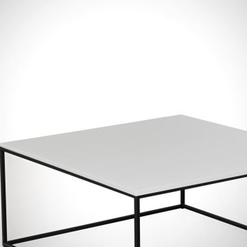 Kávésasztal ROYAL 43x75 cm fekete/fehér