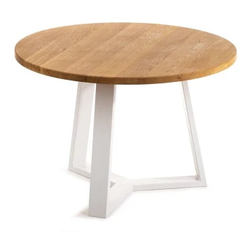 Kávésasztal TRILEG 48x70 cm fehér/tölgy