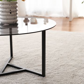 Kávésasztal TRIO 42x75 cm fekete