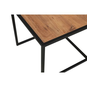 KÉSZLET 2x Kávésasztal ATLANTIS barna/fekete