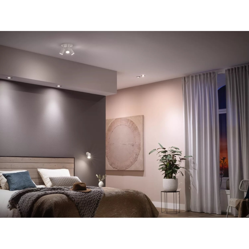 KÉSZLET 2x LED Dimmelhető izzó Philips Hue WHITE AMBIANCE GU10/4,2W/230V 2200-6500K