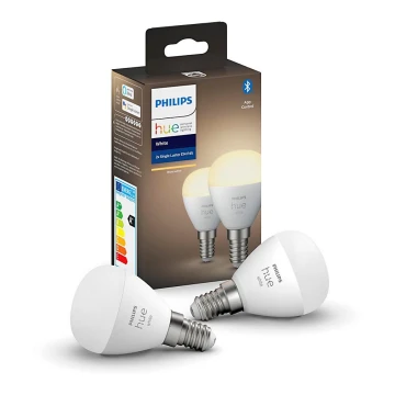 KÉSZLET 2x LED Dimmelhető izzó Philips Hue WHITE P45 E14/5,5W/230V 2700K