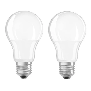 KÉSZLET 2x LED Izzó A60 E27/8,5W/230V 2700K