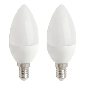 KÉSZLET 2x LED Izzó E14/5,5W/230V 2700K- Attralux