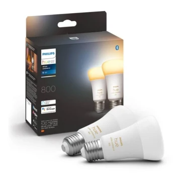 KÉSZLET 2xLED Dimmelhető izzó Philips Hue WHITE AMBIANCE E27/6W/230V 2200-6500K