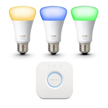 KÉSZLET 3 x dimmelhető izzó Philips Hue WHITE AND COLOR AMBIANCE 3xE27/10W/230V