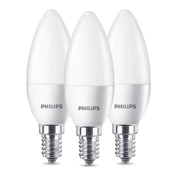 Készlet 3 x LED izzó Philips B35 E14/5,5W/230V