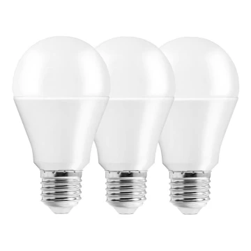 KÉSZLET 3x LED Izzó A60 E27/10W/230V 3000K