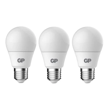 KÉSZLET 3x LED Izzó E27/2,9W/230V 2700K - GP