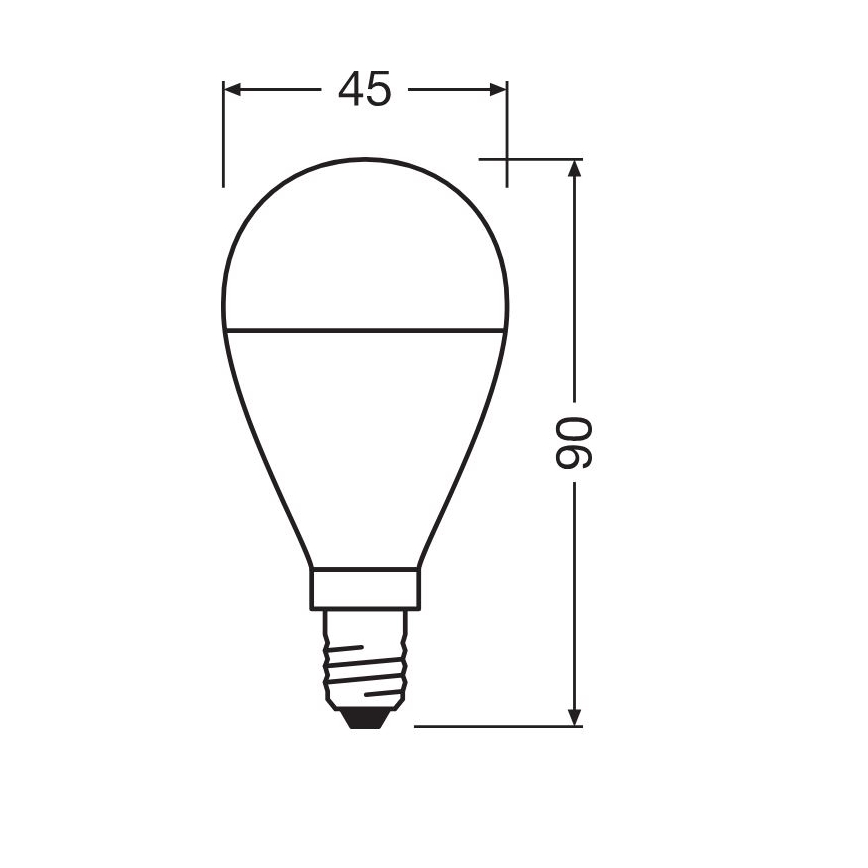 KÉSZLET 3x LED Izzó P45 E14/7,5W/230V 3000K - Osram