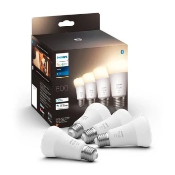 KÉSZLET 4x LED Dimmelhető izzó Philips Hue WHITE A60 E27/9W/230V 2700K