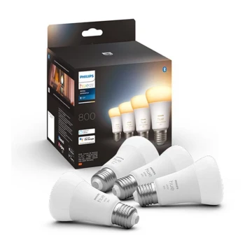 KÉSZLET 4xLED Dimmelhető izzó Philips Hue WHITE AMBIANCE E27/6W/230V 2200-6500K