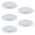 KÉSZLET 5x LED Dimmelhető beépíthető lámpa 1xLED/4,5W/230V fehér