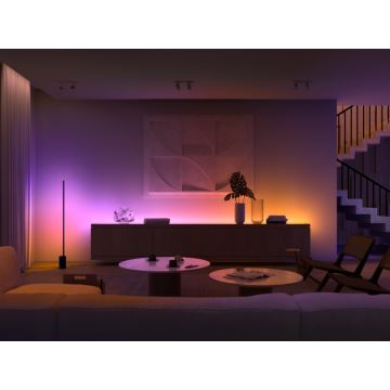 KÉSZLET - LEG RGBW Dimmelető szalag Philips Hue WHITE AND COLOR AMBIANCE 2m LED/20W/230V + 4x Dimmelhető izzó Philips A60 E27/6,5W/230V 2000-6500K