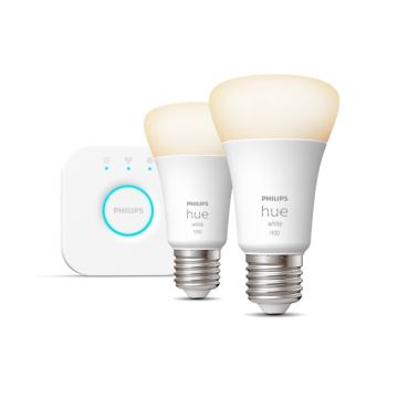 Kezdőkészlet Philips Hue WHITE 2xE27/9,5W 2700K + összekötő eszköz