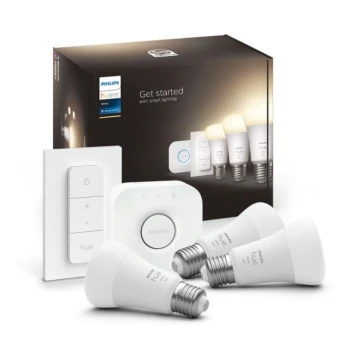 Kezdőkészlet Philips Hue WHITE 3xE27/9,5W 2700K + összekötő eszköz