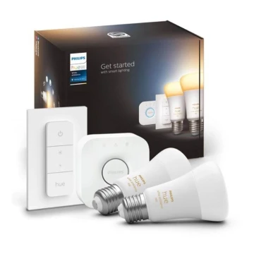 Kezdőkészlet Philips Hue WHITE AMBIANCE 2xE27/8W/230V + csatlakozó eszköz