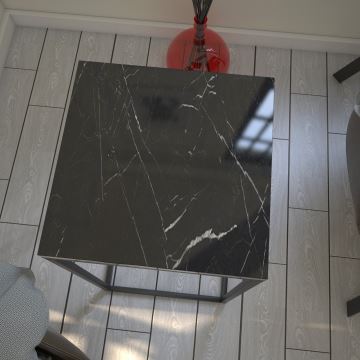 Kisasztal PURE 62x35 cm fekete