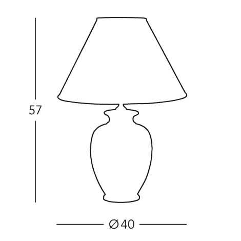 Kolarz 0014.74.4 - Asztali lámpa GIARDINO 1xE27/100W/230V bézs