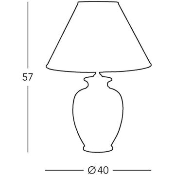 Kolarz 0014.74.6 - Asztali lámpa TLAVORIO 1xE27/100W/230V