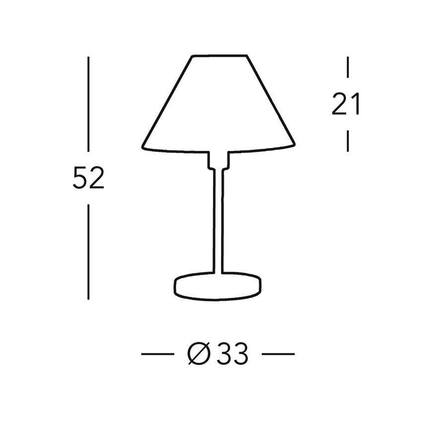 Kolarz 264.70.6 - Asztali lámpa HILTON 1xE27/60W/230V