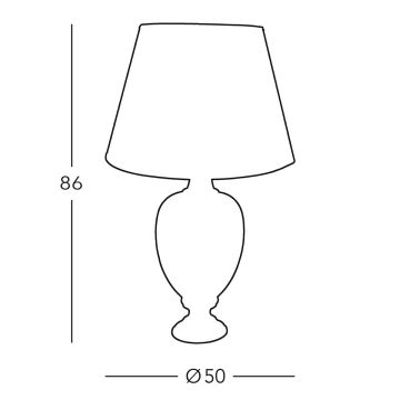 Kolarz 780.71 - Asztali lámpa DAUPHIN 1xE27/100W/230V