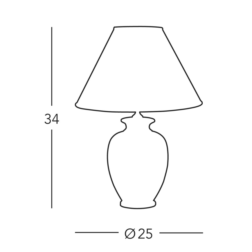 Kolarz A1354.71S - Asztali lámpa GIARDINO 1xE27/60W/230V átm. 25 cm