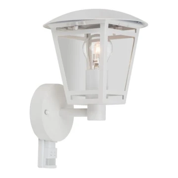 Kültéri fali lámpa érzékelővel LAURA 1xE27/60W/230V IP44