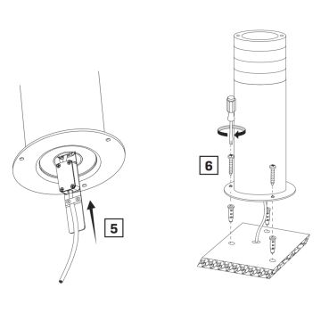 Kültéri lámpa RINO 1xE27/12W/230V IP54 44 cm fekete