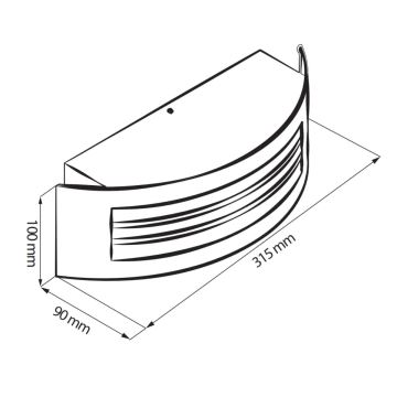 Kültéri lámpa SITOM 1xE27/14W/230V