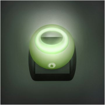 LED Aljzatos orientációs lámpa érzékelővel LED/1W/230V zöld