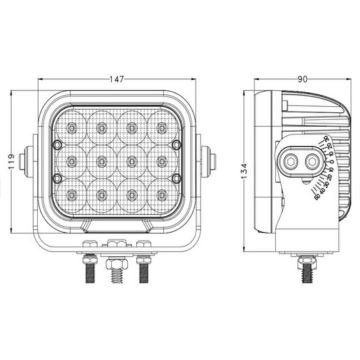 LED Autós spotlámpa OSRAM LED/120W/10-30V IP68 5700K