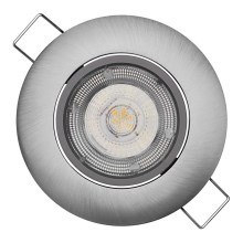 LED Beépíthető lámpa EXCLUSIVE 1xLED/5W/230V 4000 K ezüst