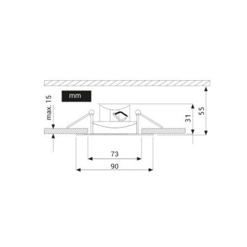 LED Beépíthető lámpa EYE LED/5W/230V 4000K