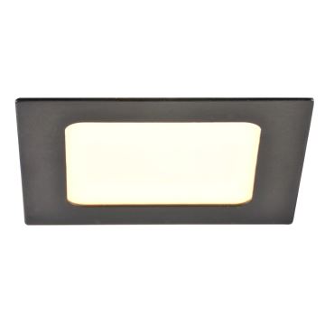 LED Beépíthető lámpa RIGEL LED/4,8W/230V 4000K 11,8x11,8 cm fekete