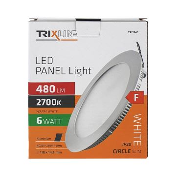 LED Beépíthető lámpa ROUND LED/6W/230V 2700K