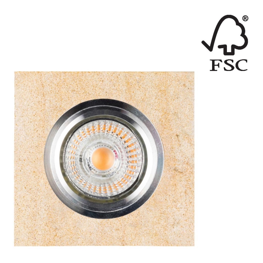 LED Beépíthető lámpa VITAR 1xGU10/5W/230V CRI 90 homokkő – FSC igazolt