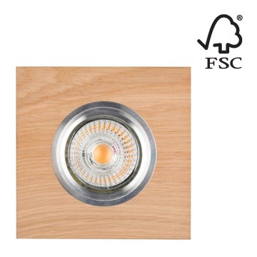 LED Beépíthető lámpa VITAR 1xGU10/5W/230V CRI 90 tölgy – FSC igazolt