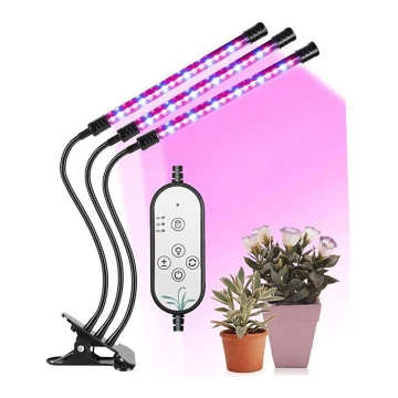 LED Dimmelhető asztali lámpa kapoccsal növények termesztéséhez LED/12W/5V