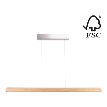 LED dimmelhető csillár zsinóron DEROTT 3xLED/14W/230V tölgy – FSC igazolt